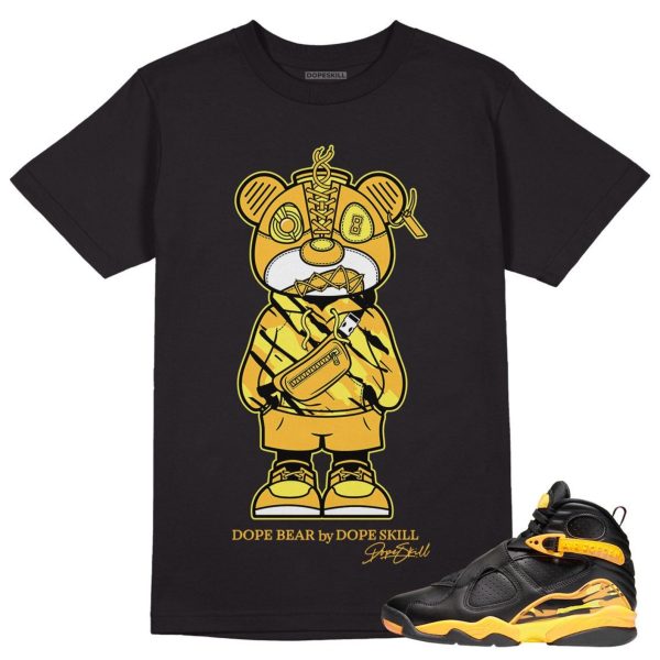 Sneaker Bear Unisex Shirt Match Taxi Yellow Black 8s Jezsport.com