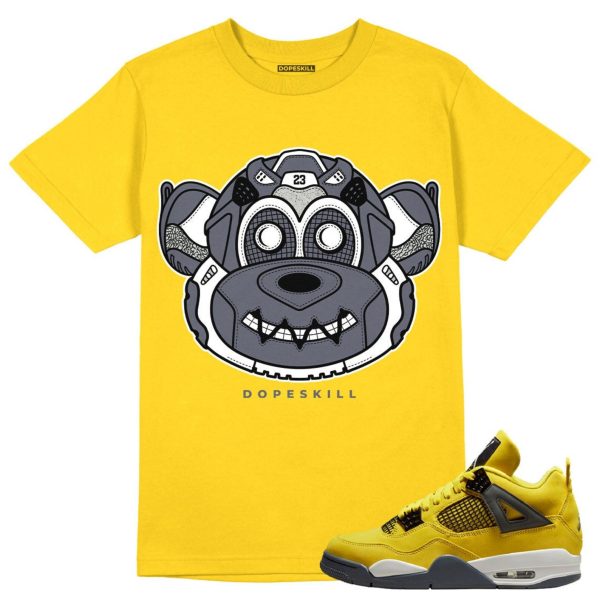 Monk Unisex Shirt Match Jordan 4 Lightning - Tour Yellow Tshirt Jezsport.com