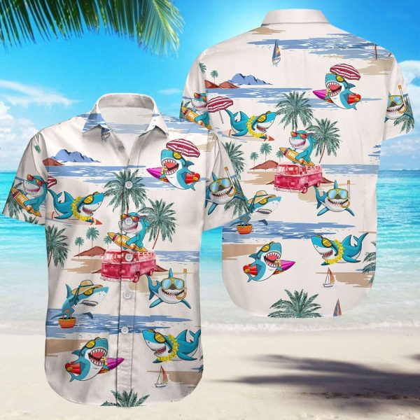 Shark Shirt, Shark Hawaiian Shirt, Summer Shirt For Men and Women Jezsport.com