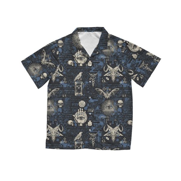 Occult Pattern Hawaiian Shirt, Summer Shirt For Men and Women Jezsport.com