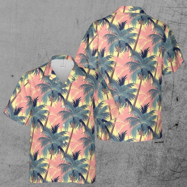 Retro Tropical Palm Tree Beach Holiday Hawaiian Shirt, Summer Shirt For Men and Women Jezsport.com