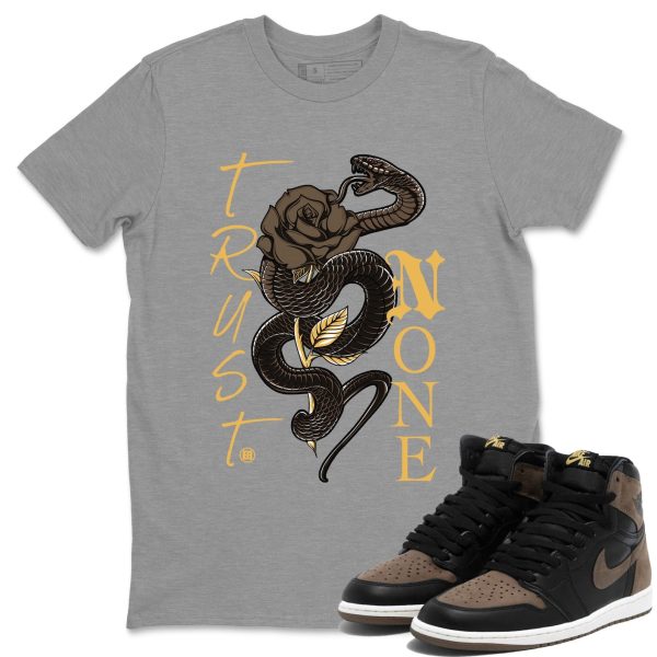 Trust None Unisex Tees - Sneaker T-Shirt To MatchShirt - 1s Palomino Jezsport.com