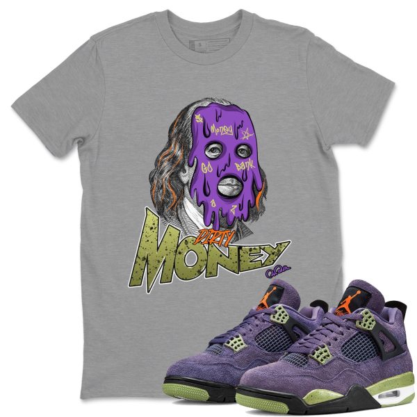 Dirty Money Unisex Tees - Sneaker T-Shirt To MatchShirt - 4s Canyon Purple Jezsport.com