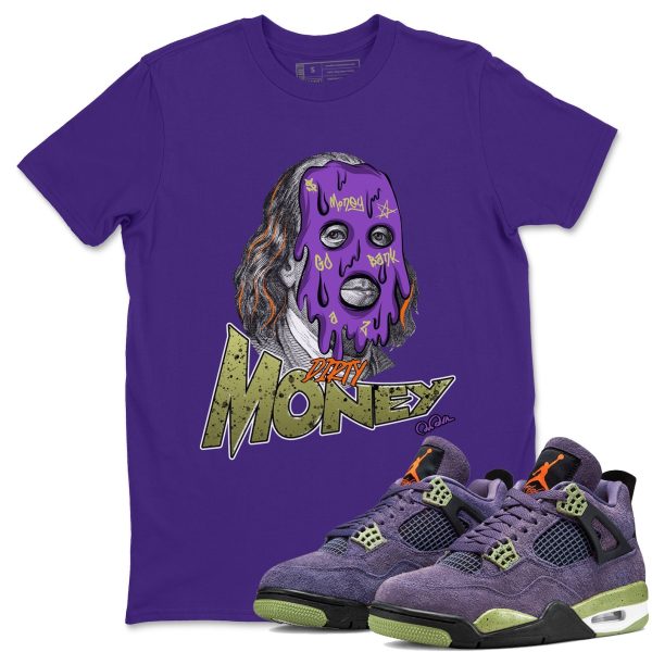 Dirty Money Unisex Tees - Sneaker T-Shirt To MatchShirt - 4s Canyon Purple Jezsport.com