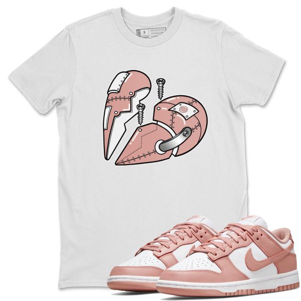 Metal Heart - Sneaker Shirt To Match Dunks Rose Whisper Jezsport.com