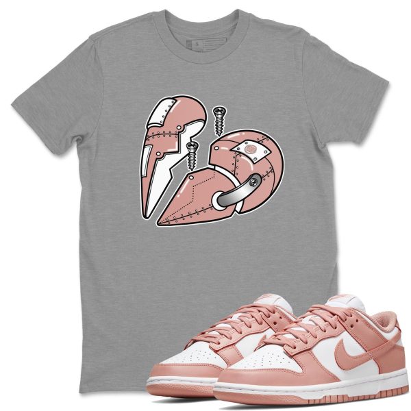 Metal Heart - Sneaker Shirt To Match Dunks Rose Whisper Jezsport.com