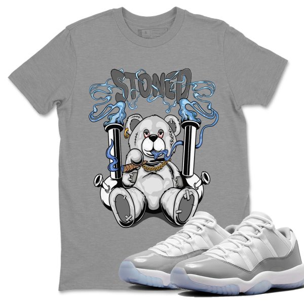 Stoned Bear Unisex Casual T-Shirt - Sneaker T-Shirt To Match 11s White Cement Jezsport.com