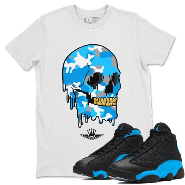 Dripping Camo Unisex TUnisex Tees - Sneaker T-Shirt To MatchShirt - 13s UNC Jezsport.com