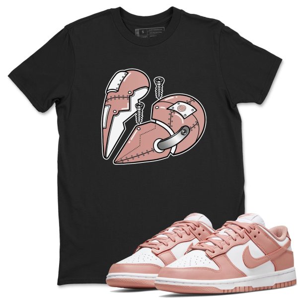 Metal Heart - Sneaker Shirt To Match Dunks Rose Whisper Jezsport.com