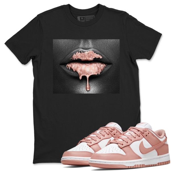 Bandana Lips - Sneaker Shirt To Match Dunks Rose Whisper Jezsport.com