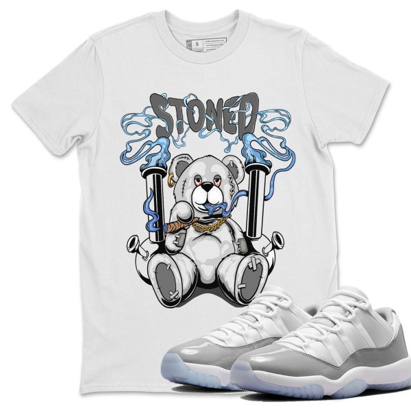 Stoned Bear Unisex Casual T-Shirt - Sneaker T-Shirt To Match 11s White Cement Jezsport.com