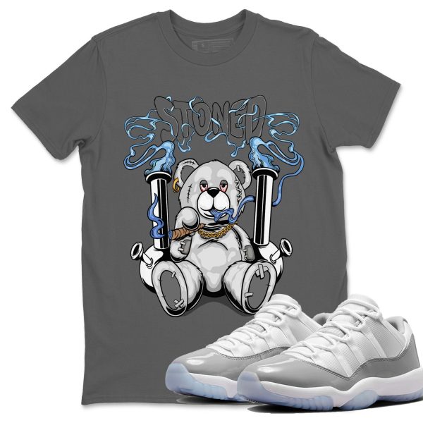 Stoned Bear Unisex Casual T-Shirt - Sneaker T-Shirt To Match 11s White Cement Jezsport.com