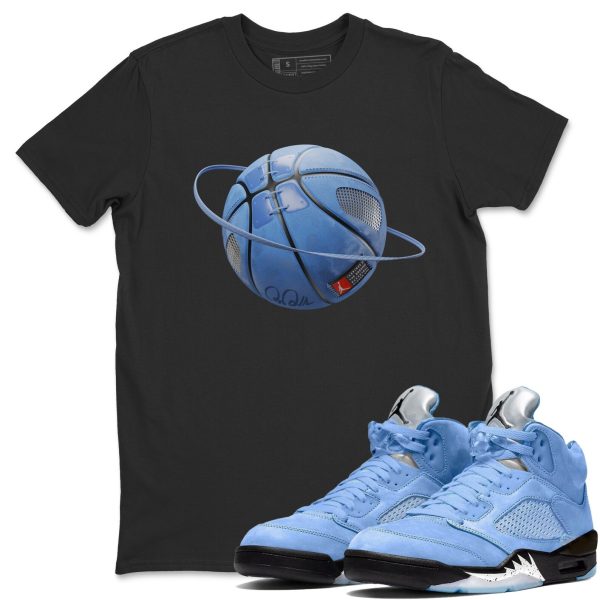 Basketball Planet Sneaker Tee - Casual Unisex Cotton Sneaker T-Shirt To Match 5s Retro UNC Jezsport.com