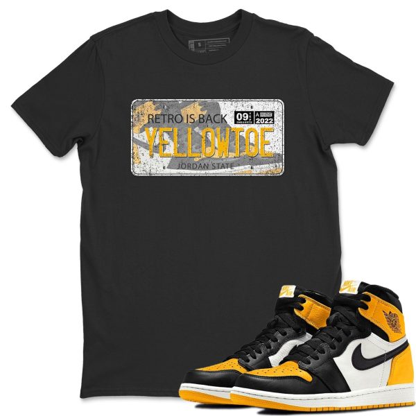 Sneaker Plate Unisex Crew Neck T-Shirt - Shirt To Match 1s Taxi Yellow Toe Jezsport.com