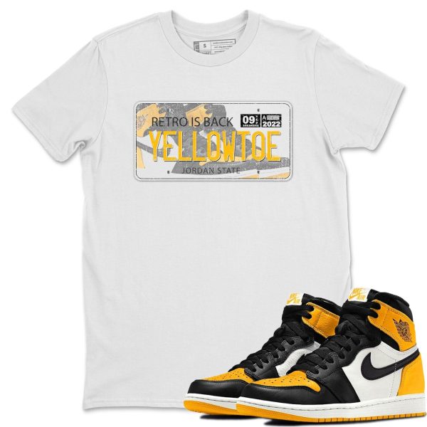 Sneaker Plate Unisex Crew Neck T-Shirt - Shirt To Match 1s Taxi Yellow Toe Jezsport.com