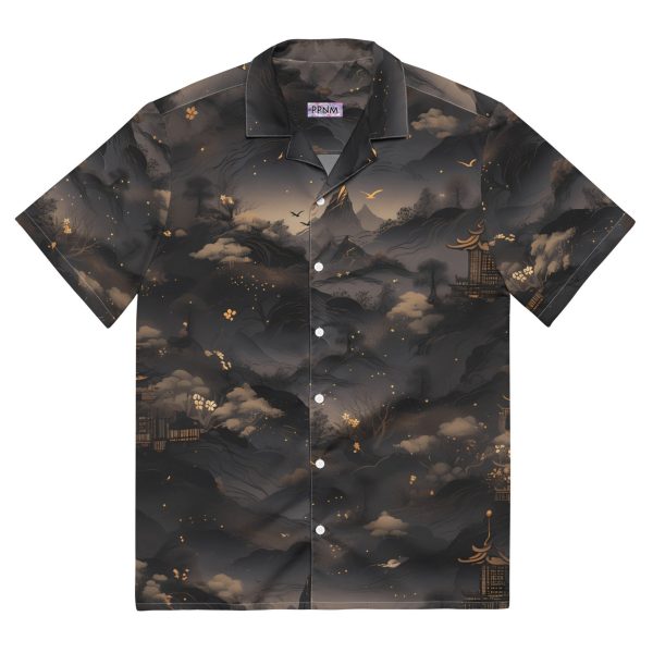 Premium Lightweight Button-Up Shirt, City At Dusk Hawaiian Shirt, Summer Shirt For Men and Women Jezsport.com