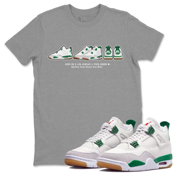 Sneaker Prelude Sneaker Tee - Casual Unisex Cotton Sneaker T-Shirt To Match 4s Pine Green SB Jezsport.com