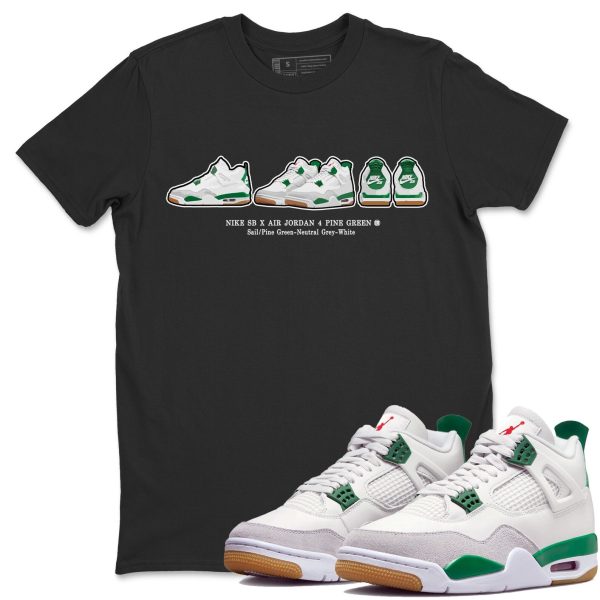 Sneaker Prelude Sneaker Tee - Casual Unisex Cotton Sneaker T-Shirt To Match 4s Pine Green SB Jezsport.com