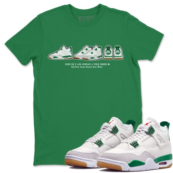 Sneaker Prelude Sneaker Tee - Casual Unisex Cotton Sneaker T-Shirt To Match 4s Pine Green SB Jezsport.com