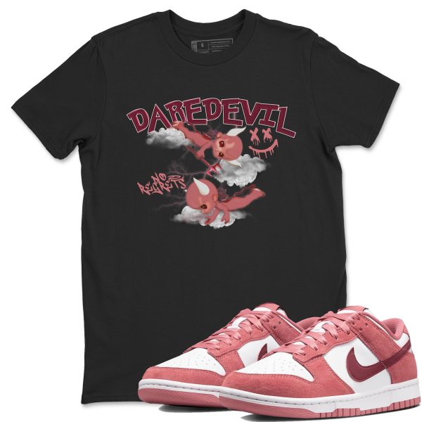 Dare Devil Unisex Crew Neck Sneaker Matching Tee Shirt To Match Dunks Valentine's Day 2024 Jezsport.com