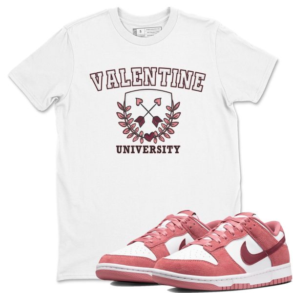 University Unisex Crew Neck Sneaker Matching Tee Shirt To Match Dunks Valentine's Day 2024 Jezsport.com