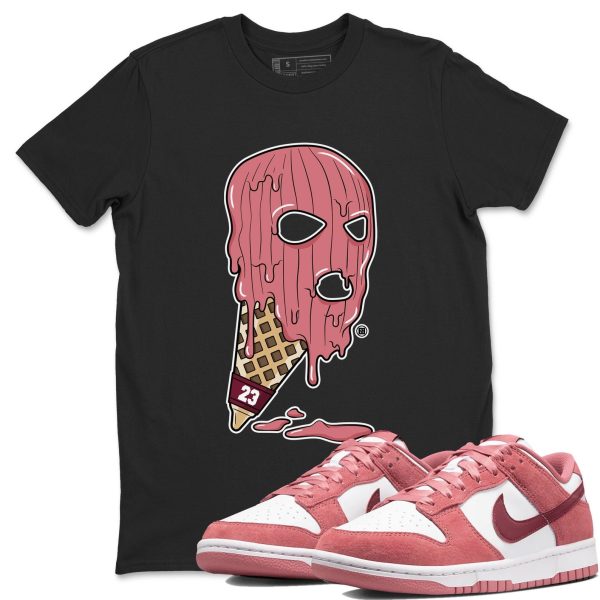 Ice Cream Mask Unisex Crew Neck Sneaker Matching Tee Shirt To Match Dunks Valentine's Day 2024 Jezsport.com