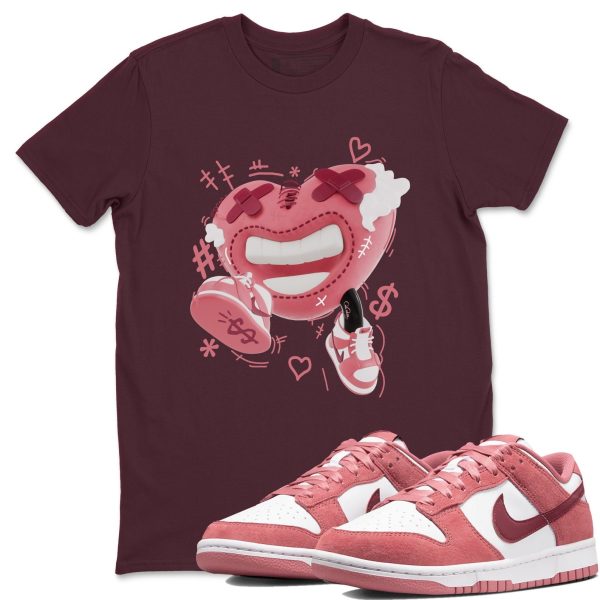 Walk In Love Unisex Crew Neck Sneaker Matching Tee Shirt To Match Dunks Valentine's Day 2024 Jezsport.com