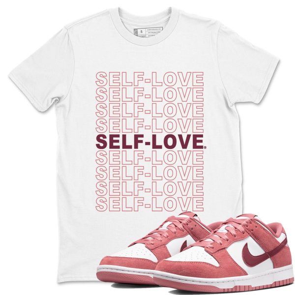 Self Love Unisex Crew Neck Sneaker Matching Tee Shirt To Match Dunks Valentine's Day 2024 Jezsport.com