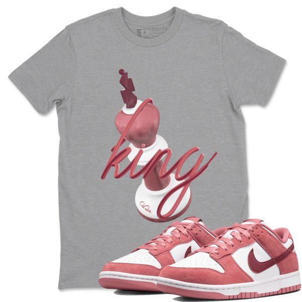 3D King Unisex Crew Neck Sneaker Matching Tee Shirt To Match Dunks Valentine's Day 2024 Jezsport.com