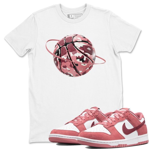 Camo Basketball Planet Unisex Crew Neck Sneaker Matching Tee Shirt To Match Dunks Valentine's Day 2024 Jezsport.com