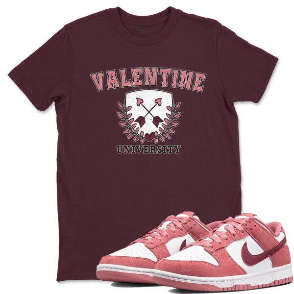 University Sneaker Tee - Casual Unisex Cotton Sneaker T-Shirt To Match Dunks Valentine's Day Jezsport.com