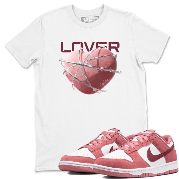 Heart Lover Sneaker Tee - Casual Unisex Cotton Sneaker T-Shirt To Match Dunks Valentine's Day Jezsport.com