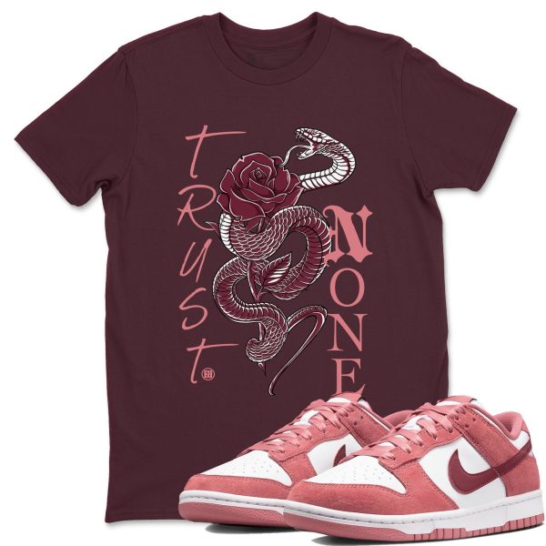 Trust None Sneaker Tee - Casual Unisex Cotton Sneaker T-Shirt To Match Dunks Valentine's Day Jezsport.com