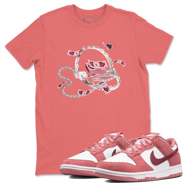 Trap Money Unisex Crew Neck Sneaker Matching Tee Shirt To Match Dunks Valentine's Day 2024 Jezsport.com