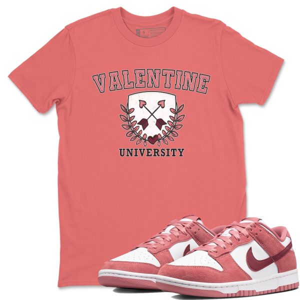 University Unisex Crew Neck Sneaker Matching Tee Shirt To Match Dunks Valentine's Day 2024 Jezsport.com