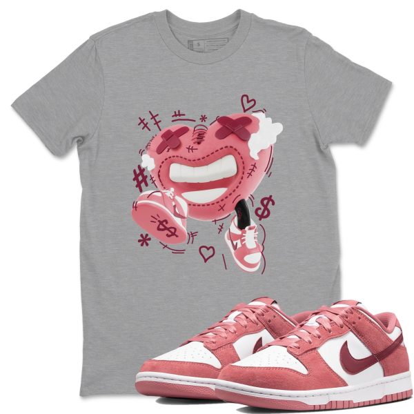 Walk In Love Unisex Crew Neck Sneaker Matching Tee Shirt To Match Dunks Valentine's Day 2024 Jezsport.com