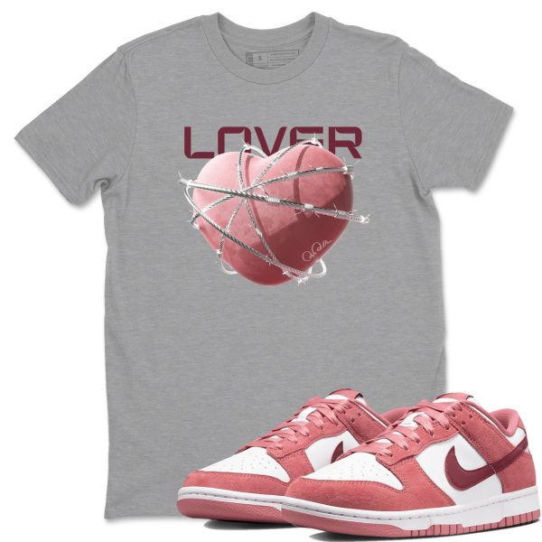 Heart Lover Unisex Crew Neck Sneaker Matching Tee Shirt To Match Dunks Valentine's Day 2024 Jezsport.com