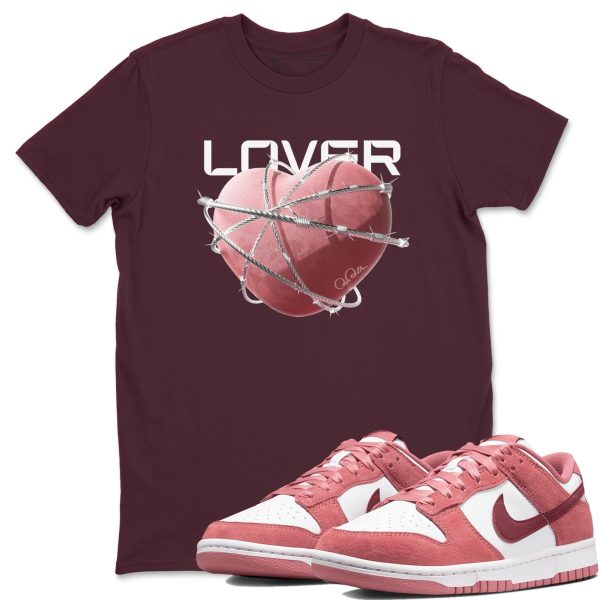 Heart Lover Unisex Crew Neck Sneaker Matching Tee Shirt To Match Dunks Valentine's Day 2024 Jezsport.com