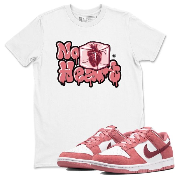 No Hearts Unisex Crew Neck Sneaker Matching Tee Shirt To Match Dunks Valentine's Day 2024 Jezsport.com