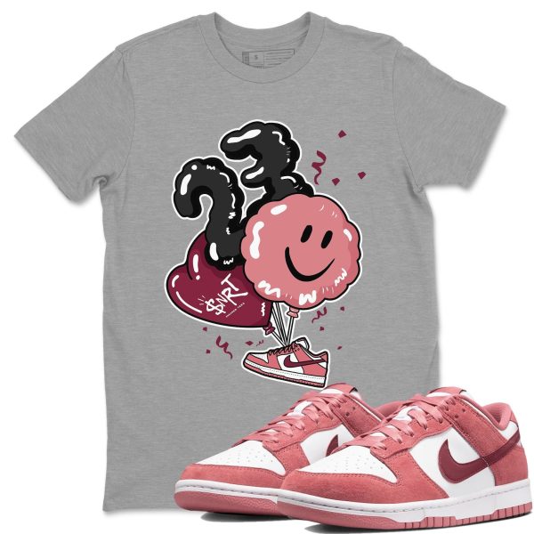 Balloon Unisex Crew Neck Sneaker Matching Tee Shirt To Match Dunks Valentine's Day 2024 Jezsport.com