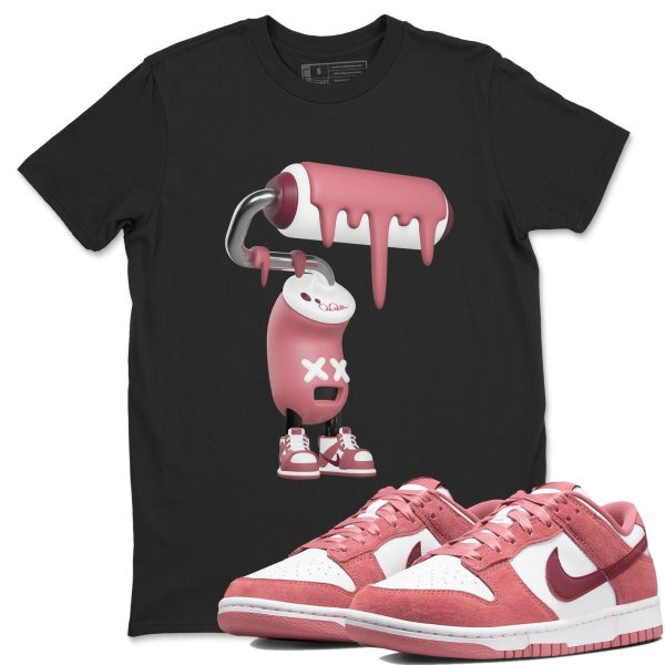 3D Paint Roller Unisex Crew Neck Sneaker Matching Tee Shirt To Match Dunks Valentine's Day 2024 Jezsport.com