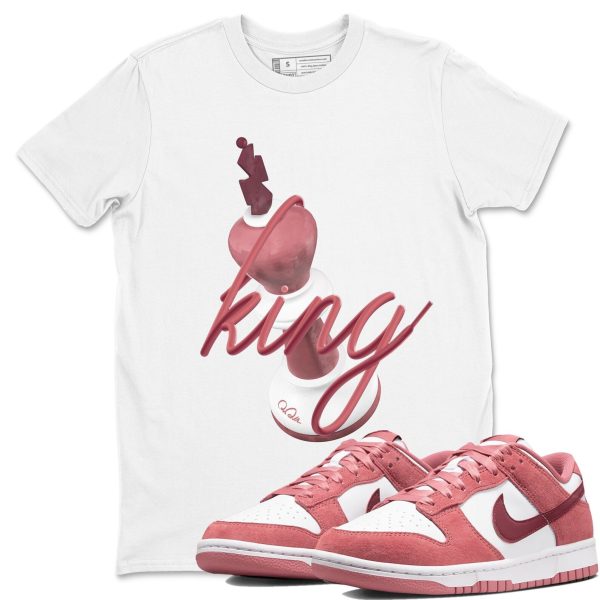 3D King Unisex Crew Neck Sneaker Matching Tee Shirt To Match Dunks Valentine's Day 2024 Jezsport.com