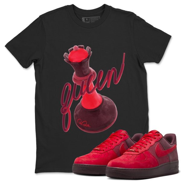 3D Queen Sneaker Tee - Casual Unisex Cotton Sneaker T-Shirt To Match AF1 Layers Of Love Jezsport.com