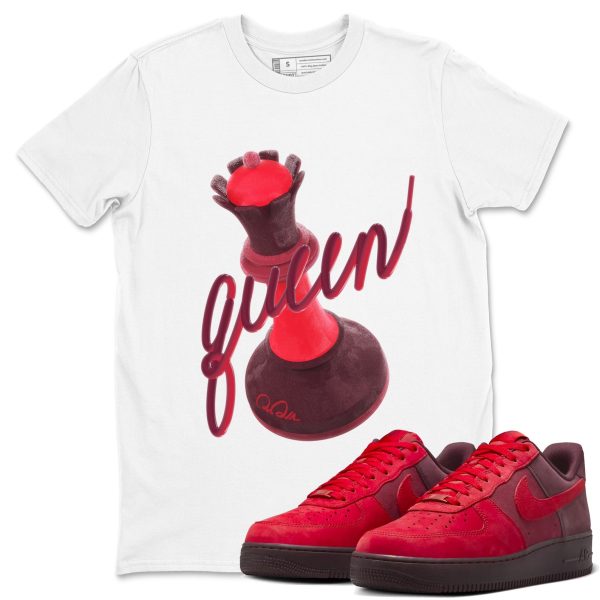 3D Queen Sneaker Tee - Casual Unisex Cotton Sneaker T-Shirt To Match AF1 Layers Of Love Jezsport.com