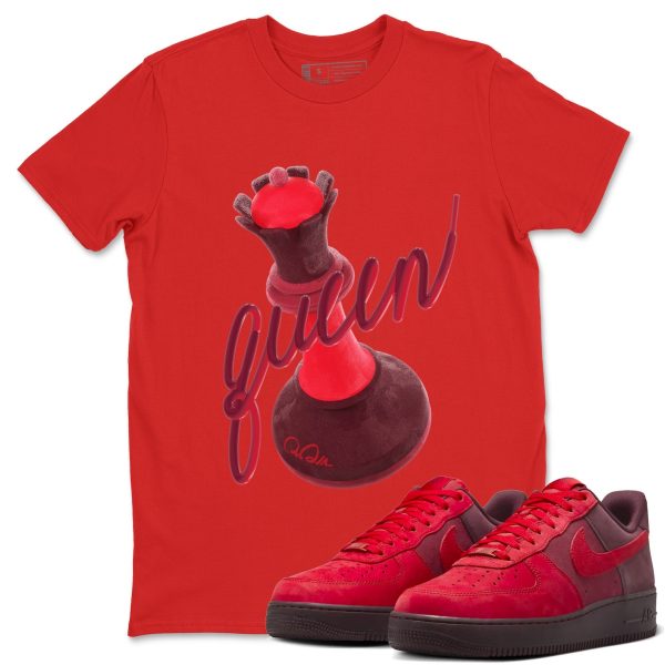 3D Queen Sneaker Tee - Casual Unisex Cotton Sneaker T-Shirt To Match AF1 Layers Of Love Jezsport.com