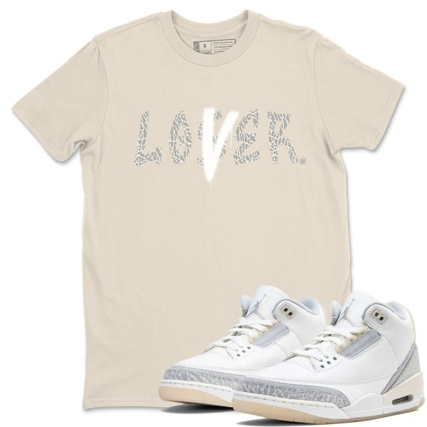 Loser Lover Sneaker Tee - Unisex Cotton Sneaker Shirts To Match Jordans 3s Craft Ivory Jezsport.com