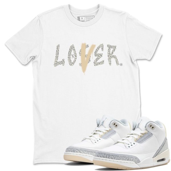 Loser Lover Sneaker Tee - Unisex Cotton Sneaker Shirts To Match Jordans 3s Craft Ivory Jezsport.com