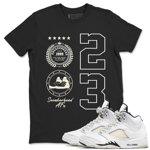 Sneaker Emblem Unisex Crew Neck Sneaker Matching Tee Shirt To Match AJ5 Sail Jezsport.com