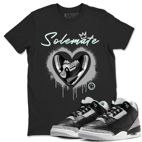 Solemate Unisex Crew Neck Sneaker Matching Tee Shirt To Match 3s Green Glow Jezsport.com