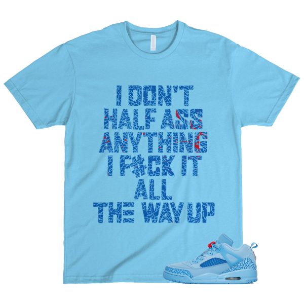 Spizike Houston Oilers Football Fountain Blue University Red Low T Shirt Match HALF Carolina Blue Jezsport.com